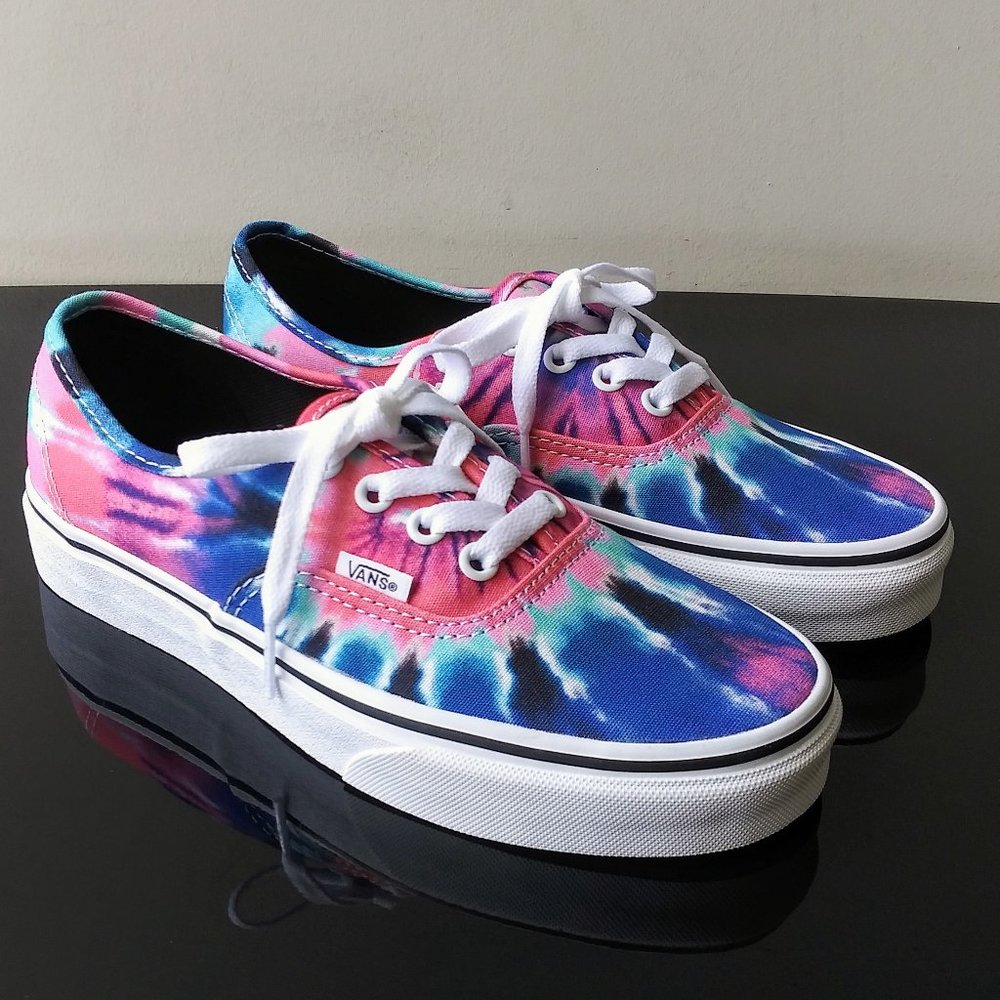 Vans Women's Authentic Tie Dye Low-Top Canvas Sneaker - Picture 2 of 11